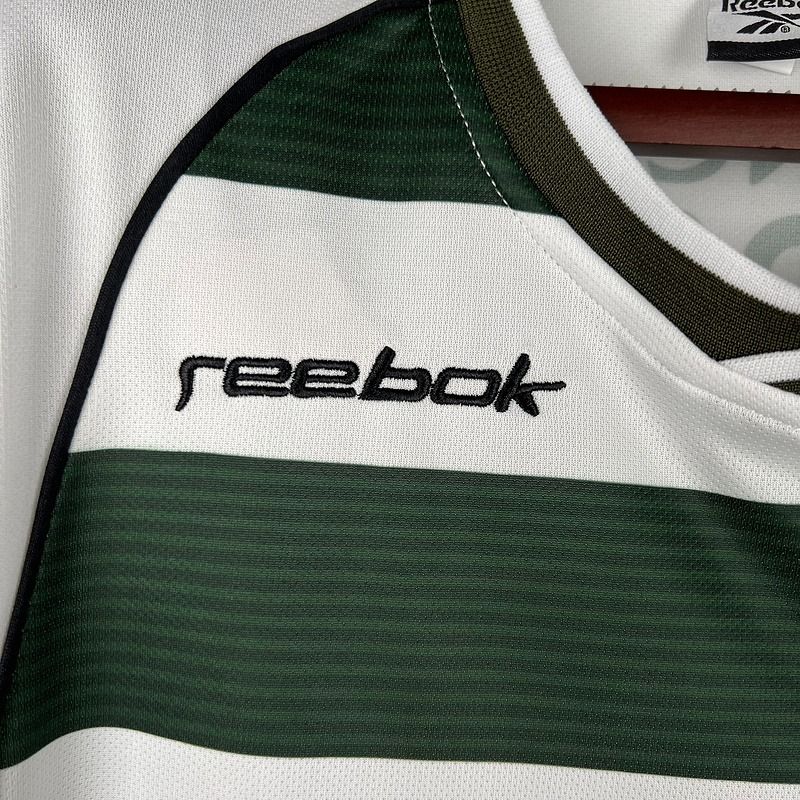 Retro Sporting Lisbon 2001-2003 home Long Sleeve - Image 7