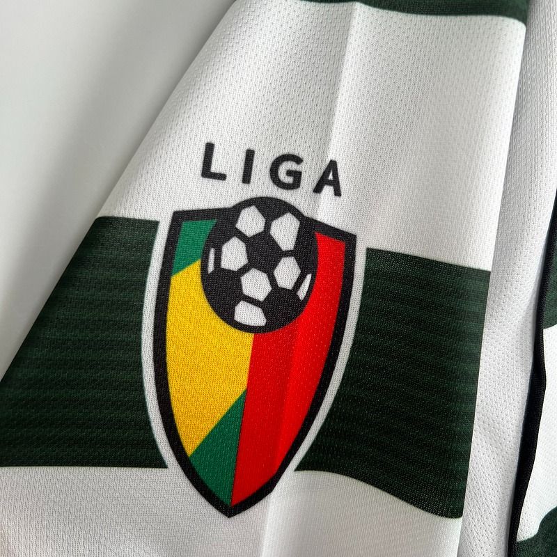 Retro Sporting Lisbon 2001-2003 home Long Sleeve - Image 9
