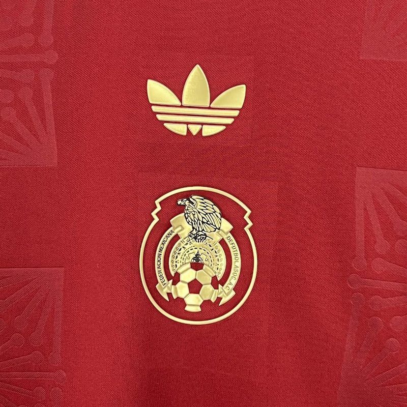 Mexico 2025/26 Gold- Red Jersey 1:1 Thai Quality - Image 9
