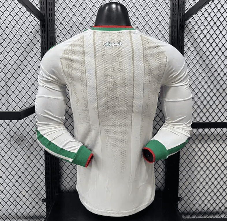 2026 World Cup Player Algeria Long Sleeve Soccer Jersey Home - Image 8