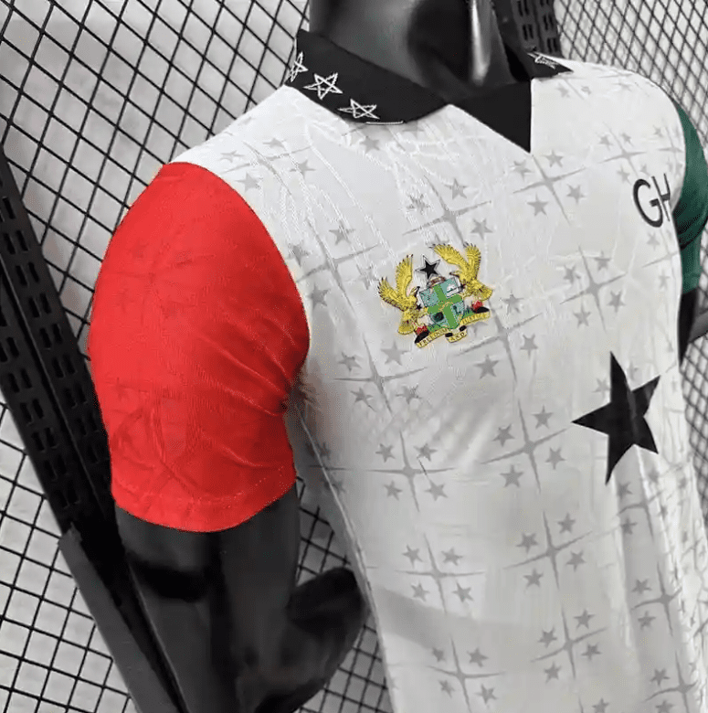 2026 World Cup Player Version Ghana White Soccer Jersey - Image 6